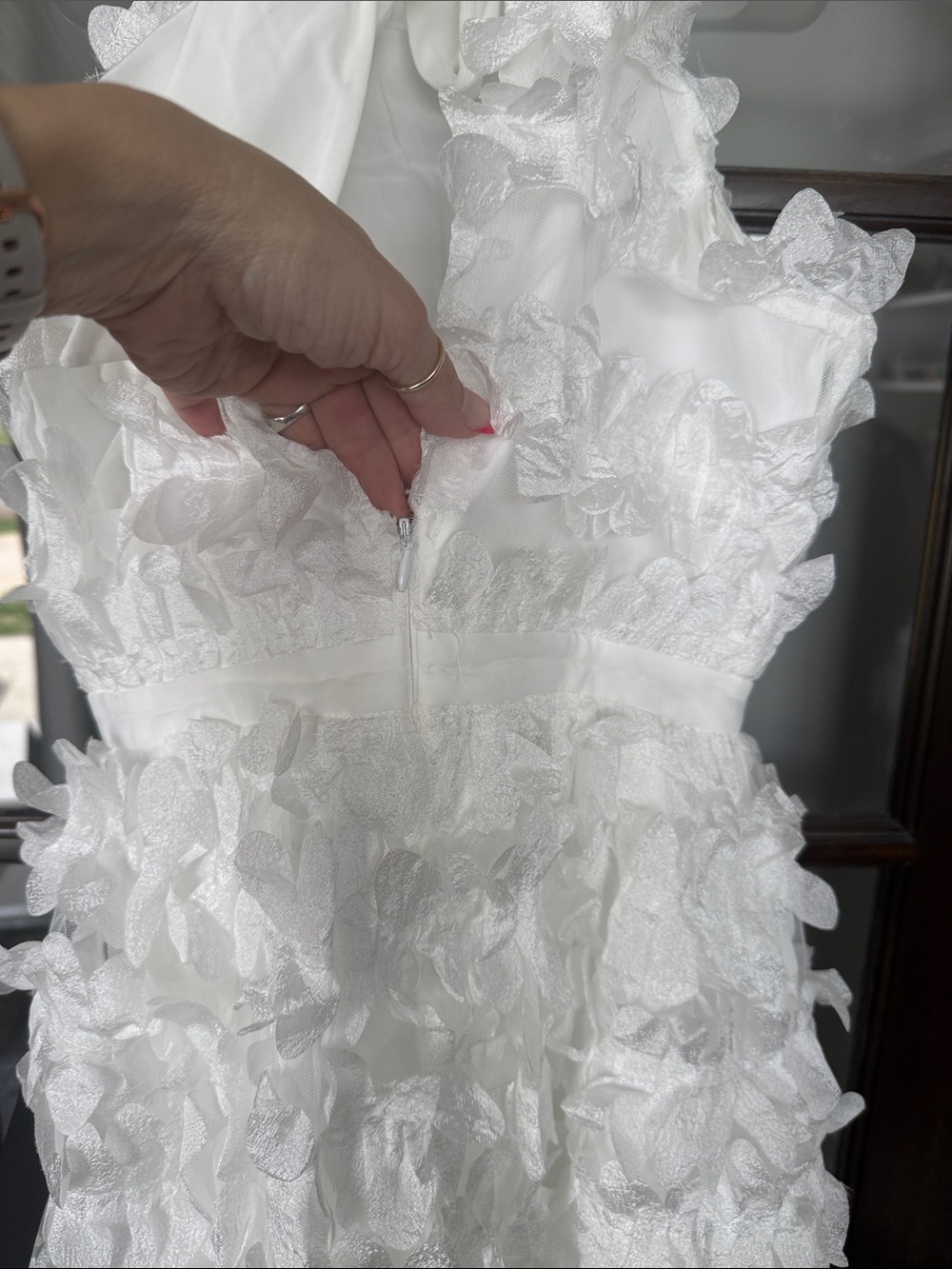 NWT Women’s Small Lulu's White Mini Dress, bachelorette dress - Picture 11 of 11